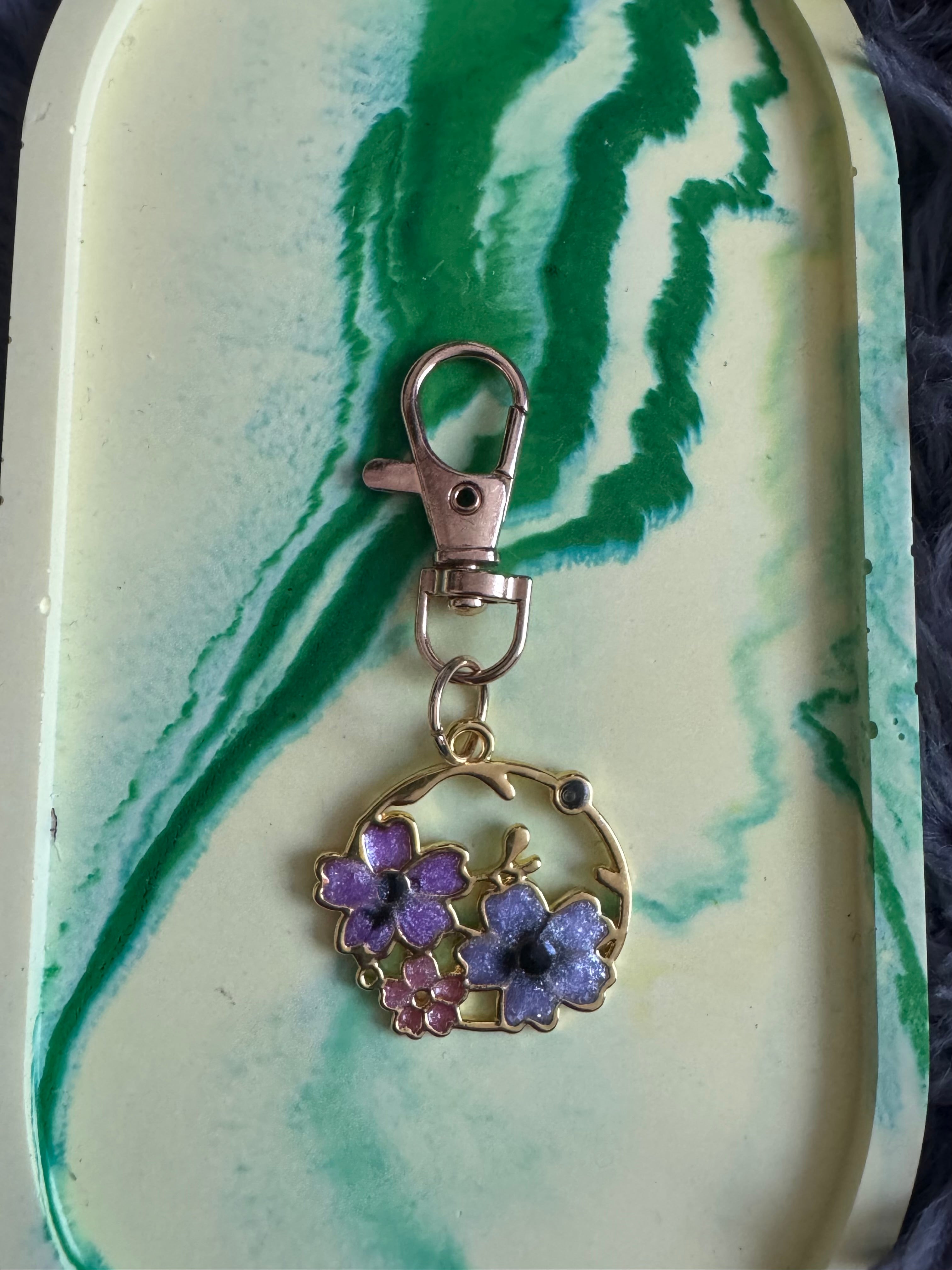 Metal bezel keyrings