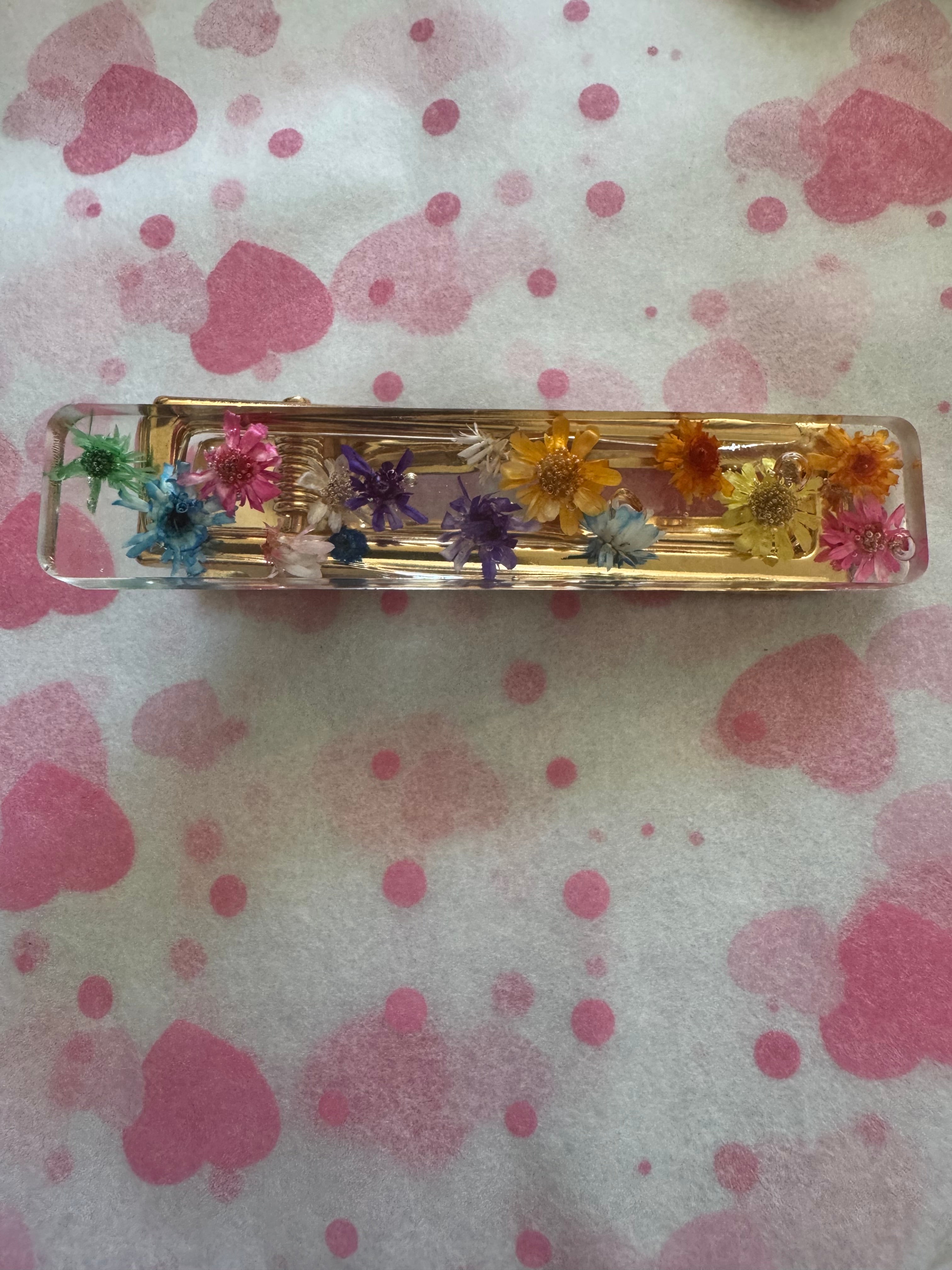 Resin hair clips