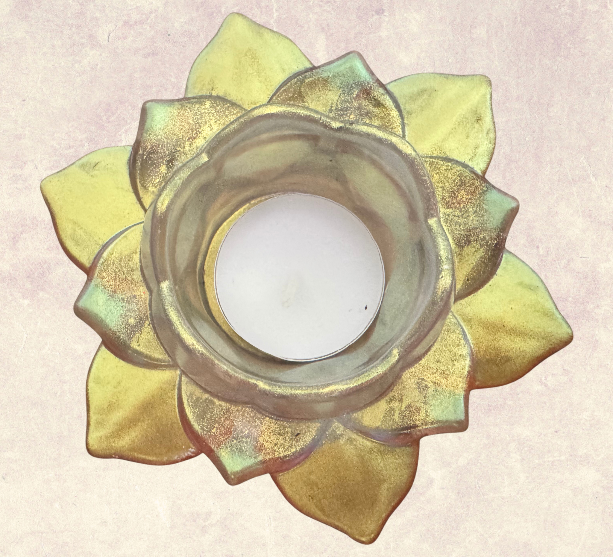 Lotus tea light holder