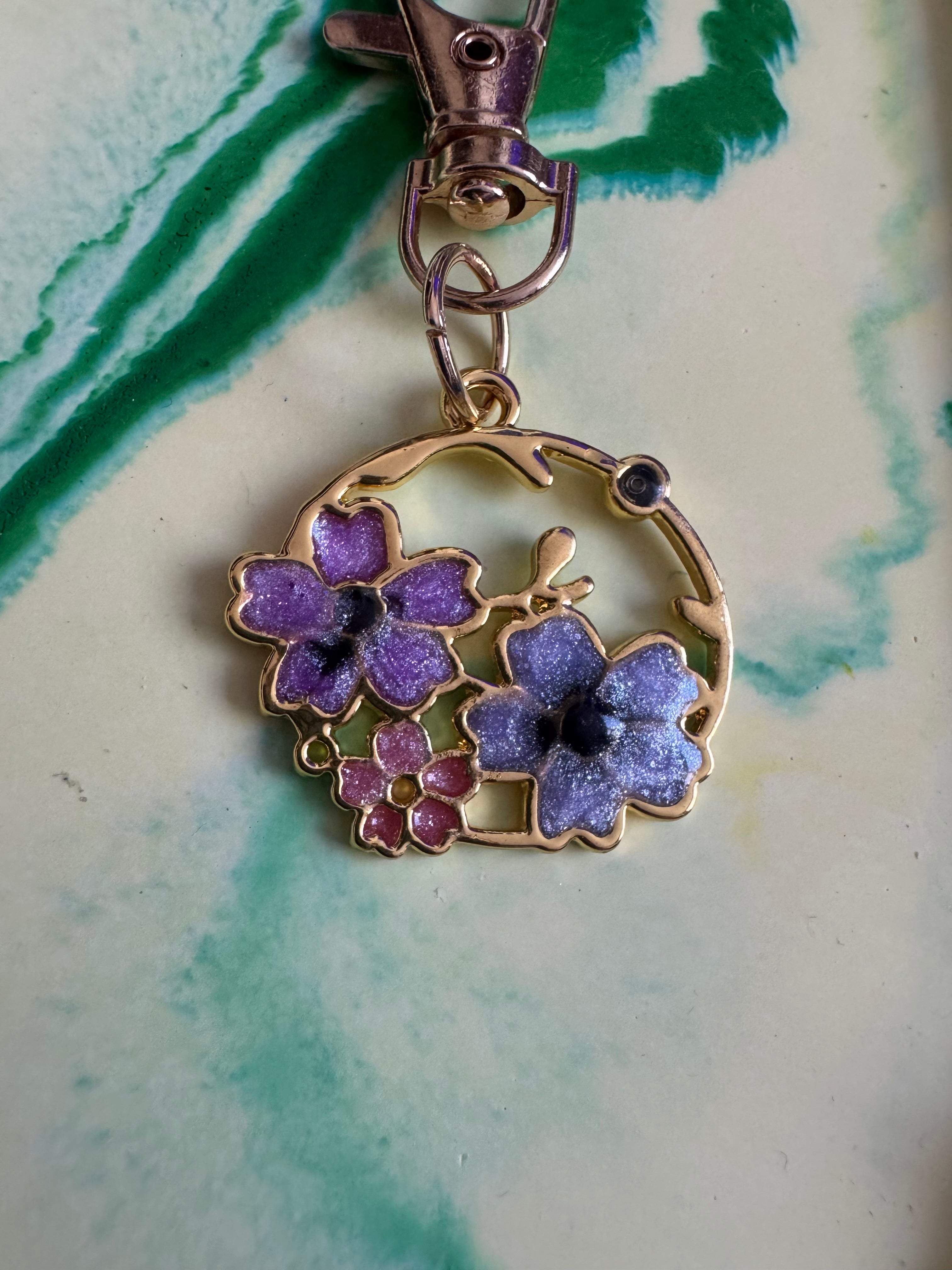 Metal bezel keyrings