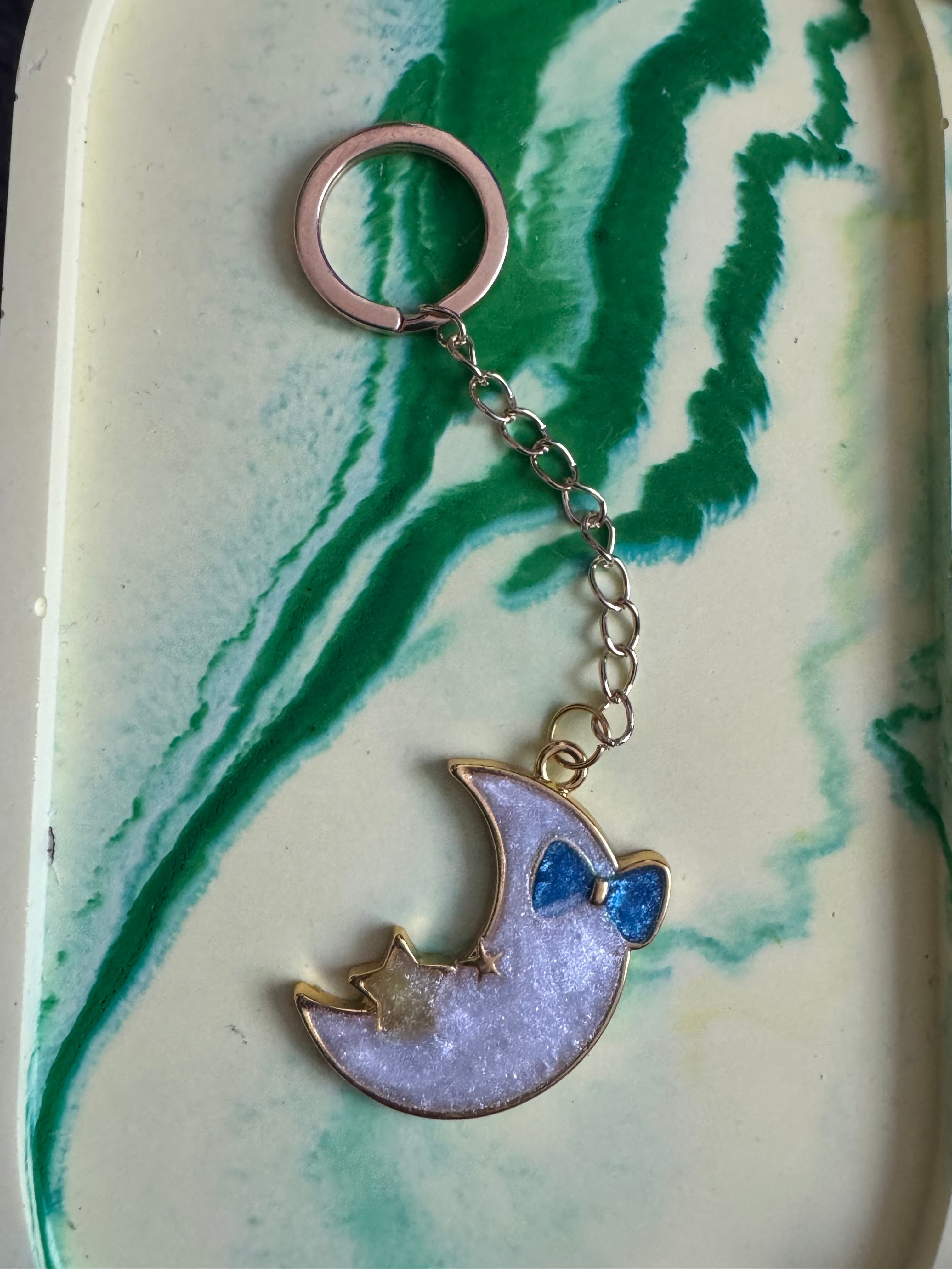 Metal bezel keyrings