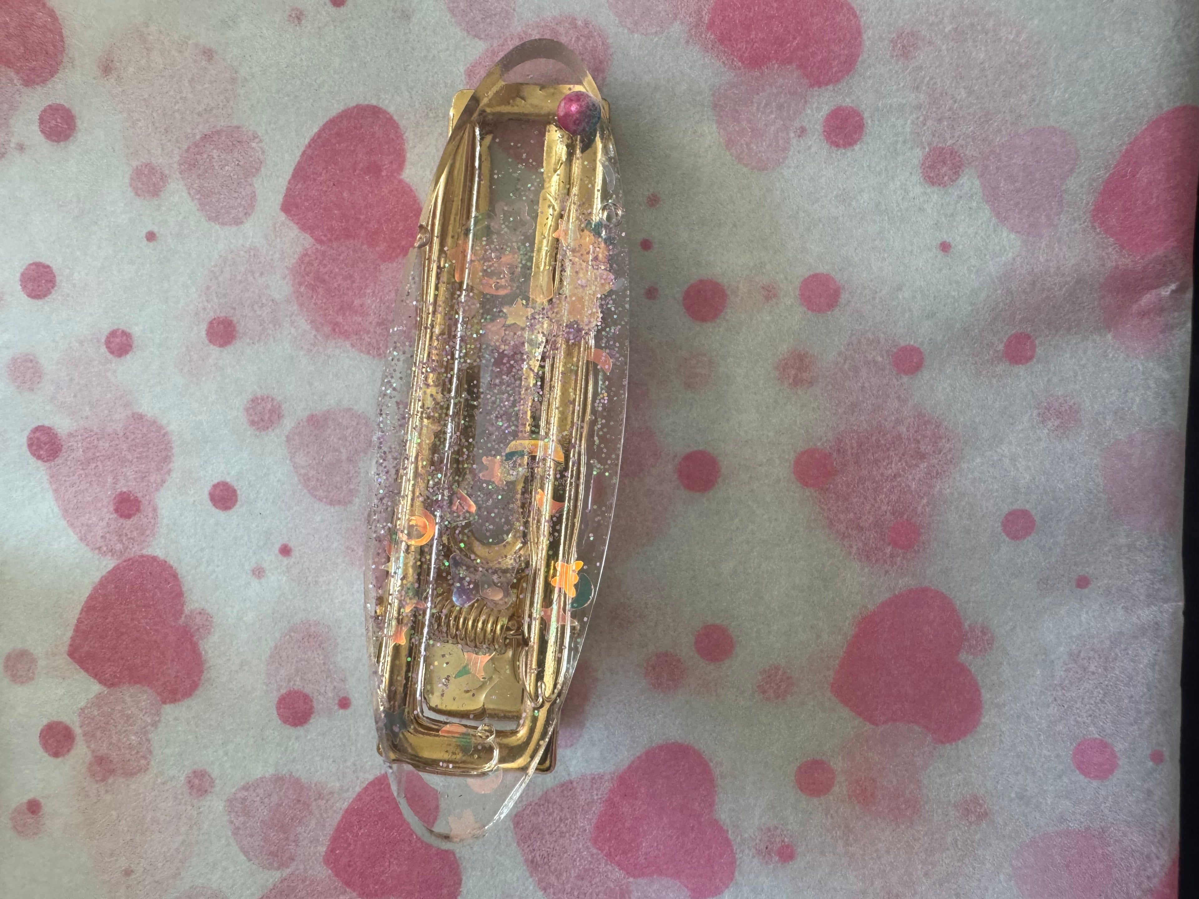 Resin hair clips