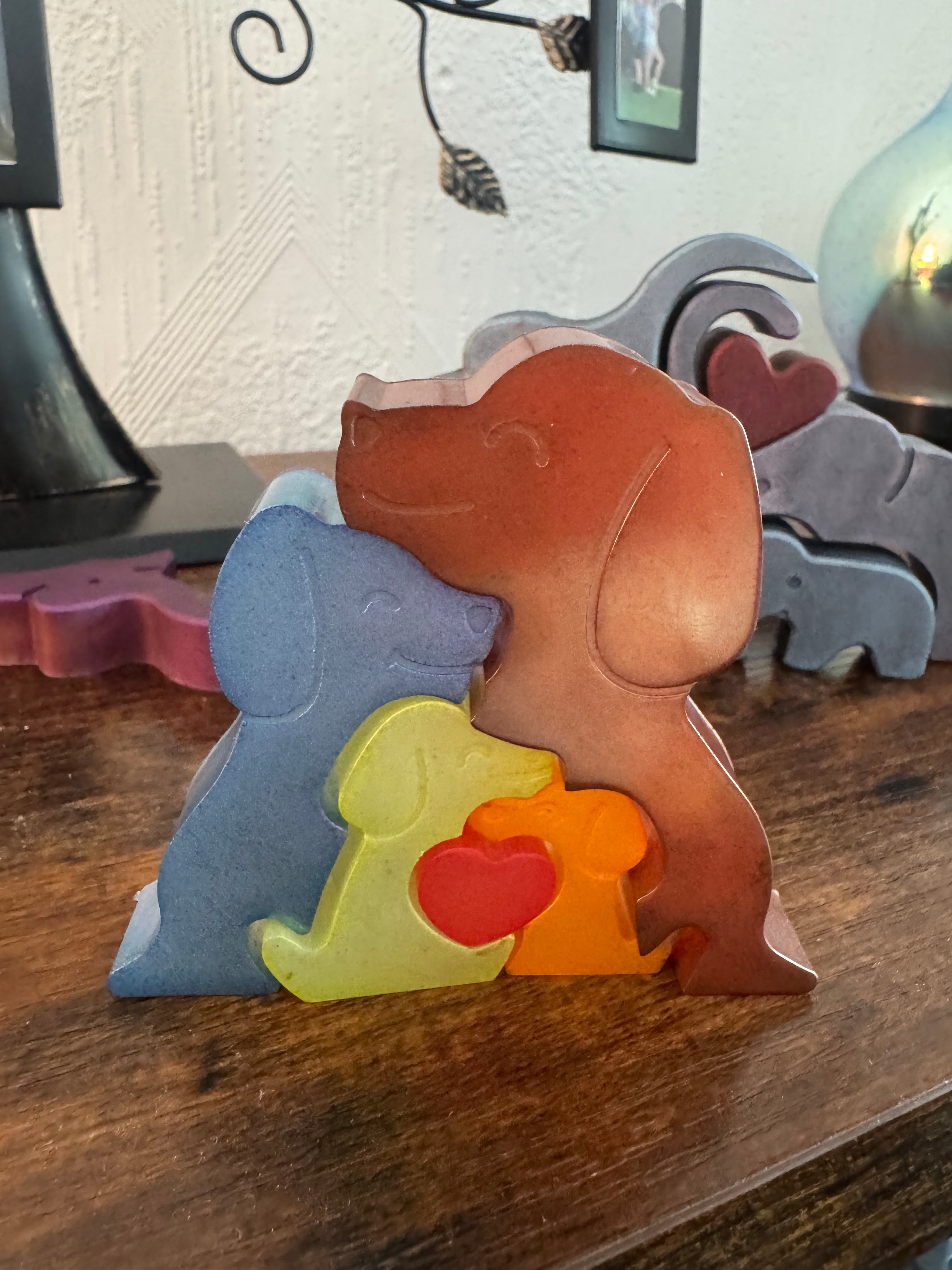 Resin animal families