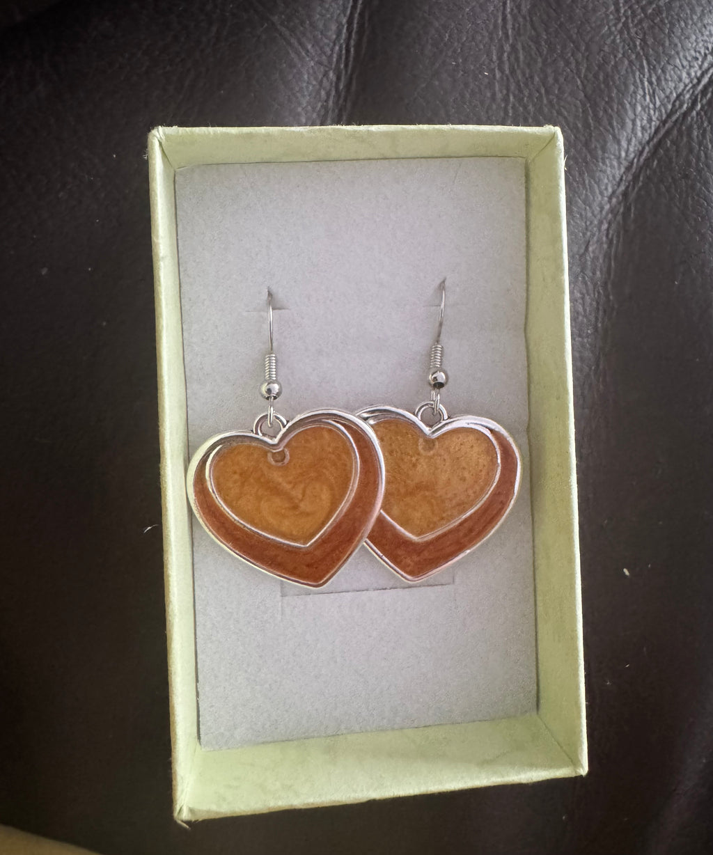 Handmade resin earrings