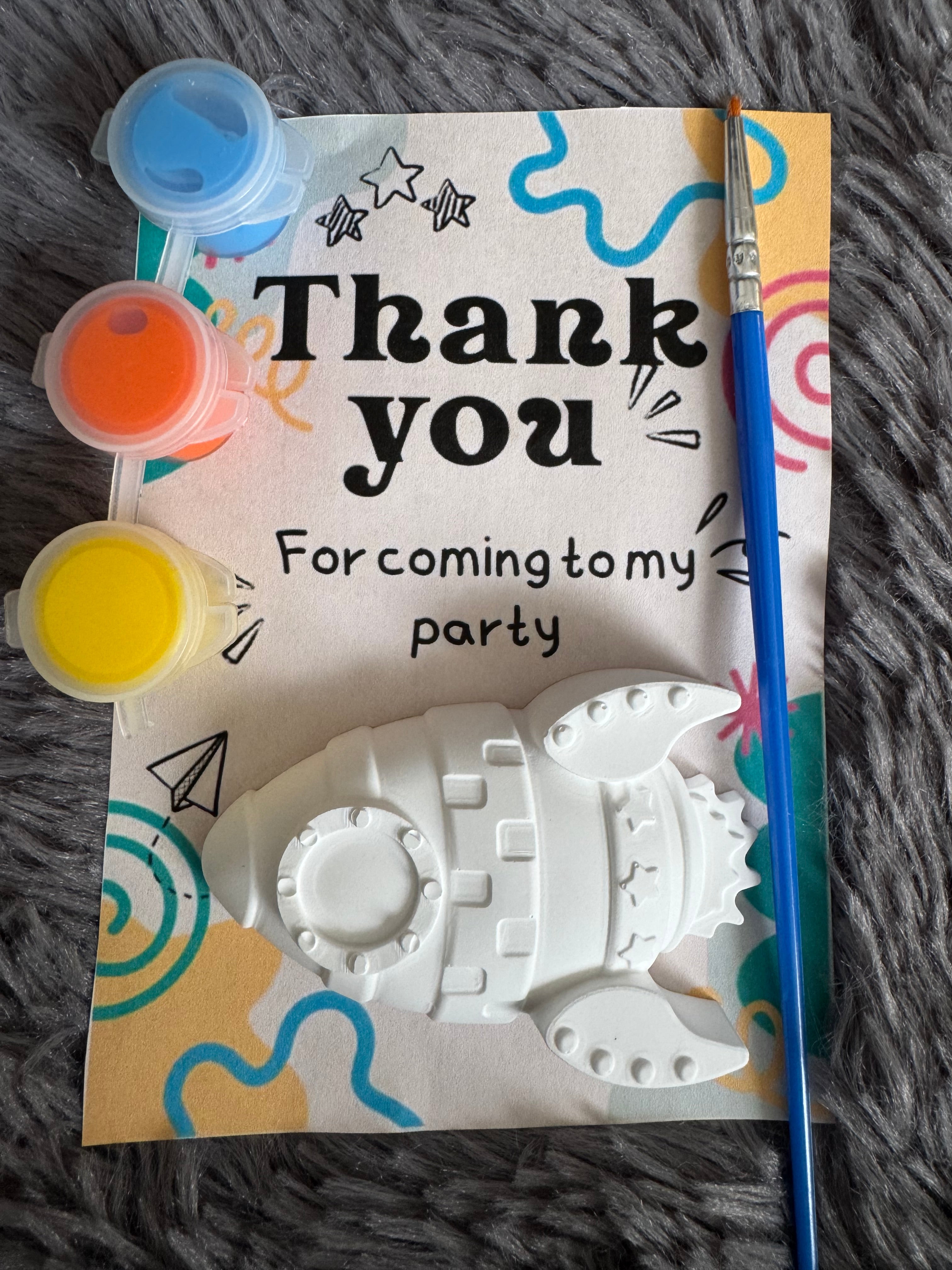 Paint your own party favours