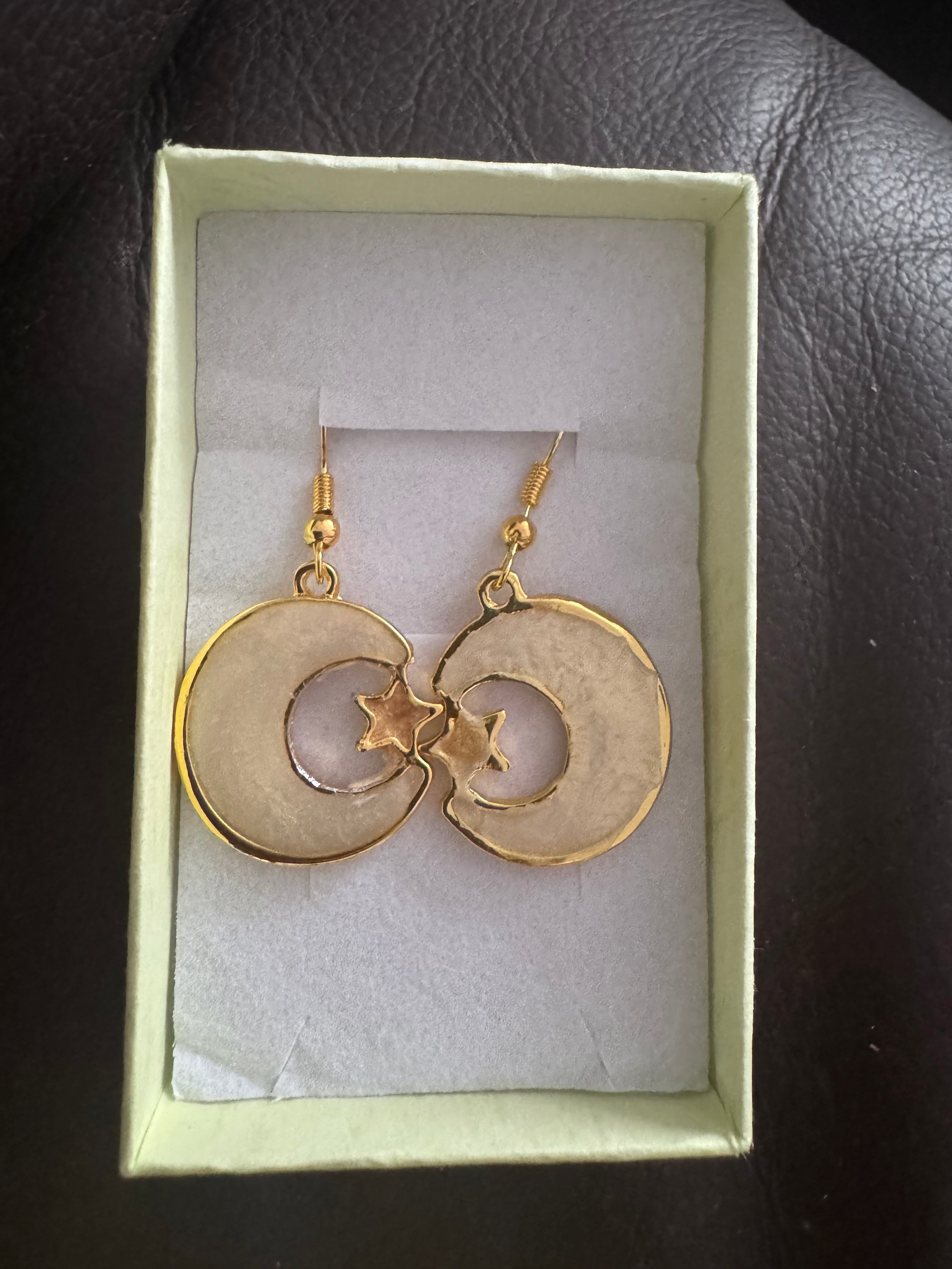Handmade resin earrings