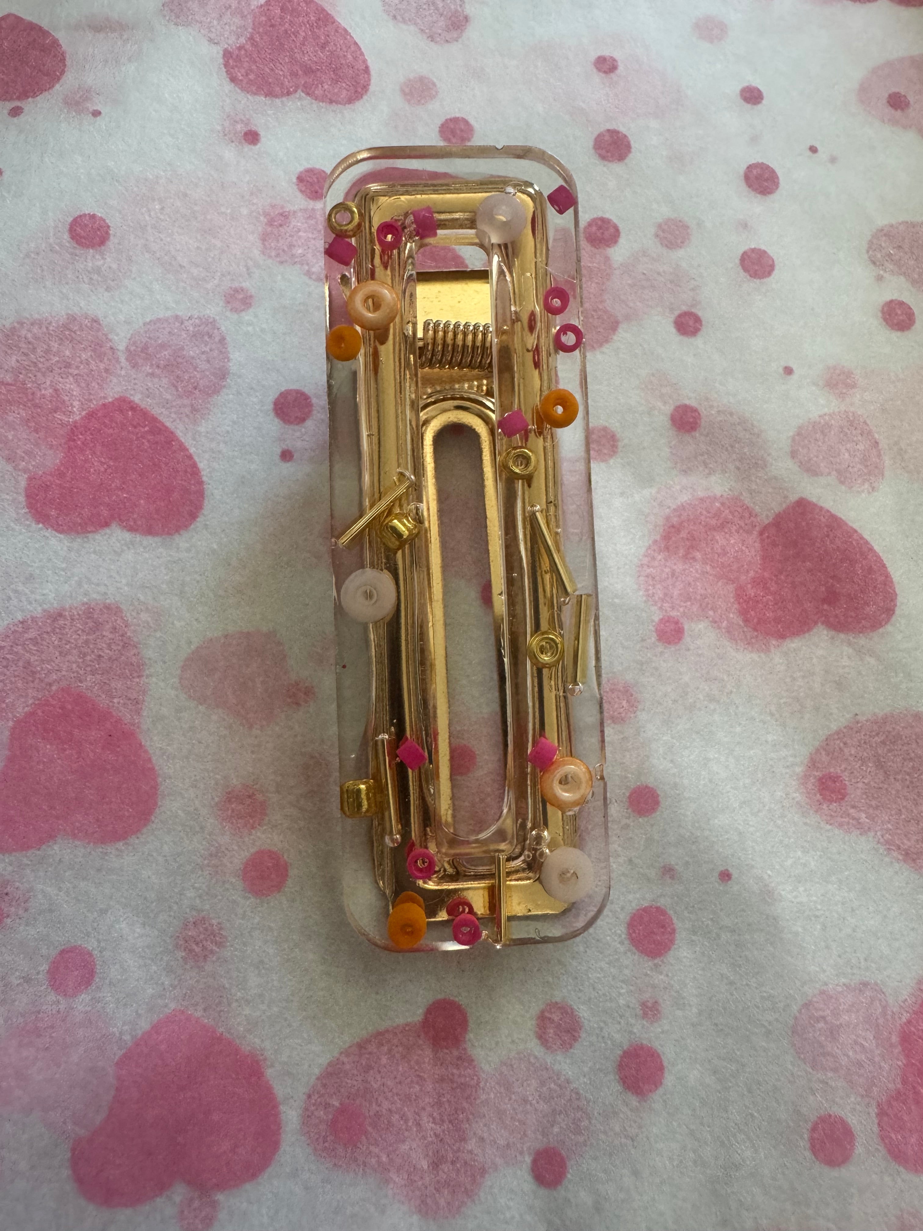 Resin hair clips