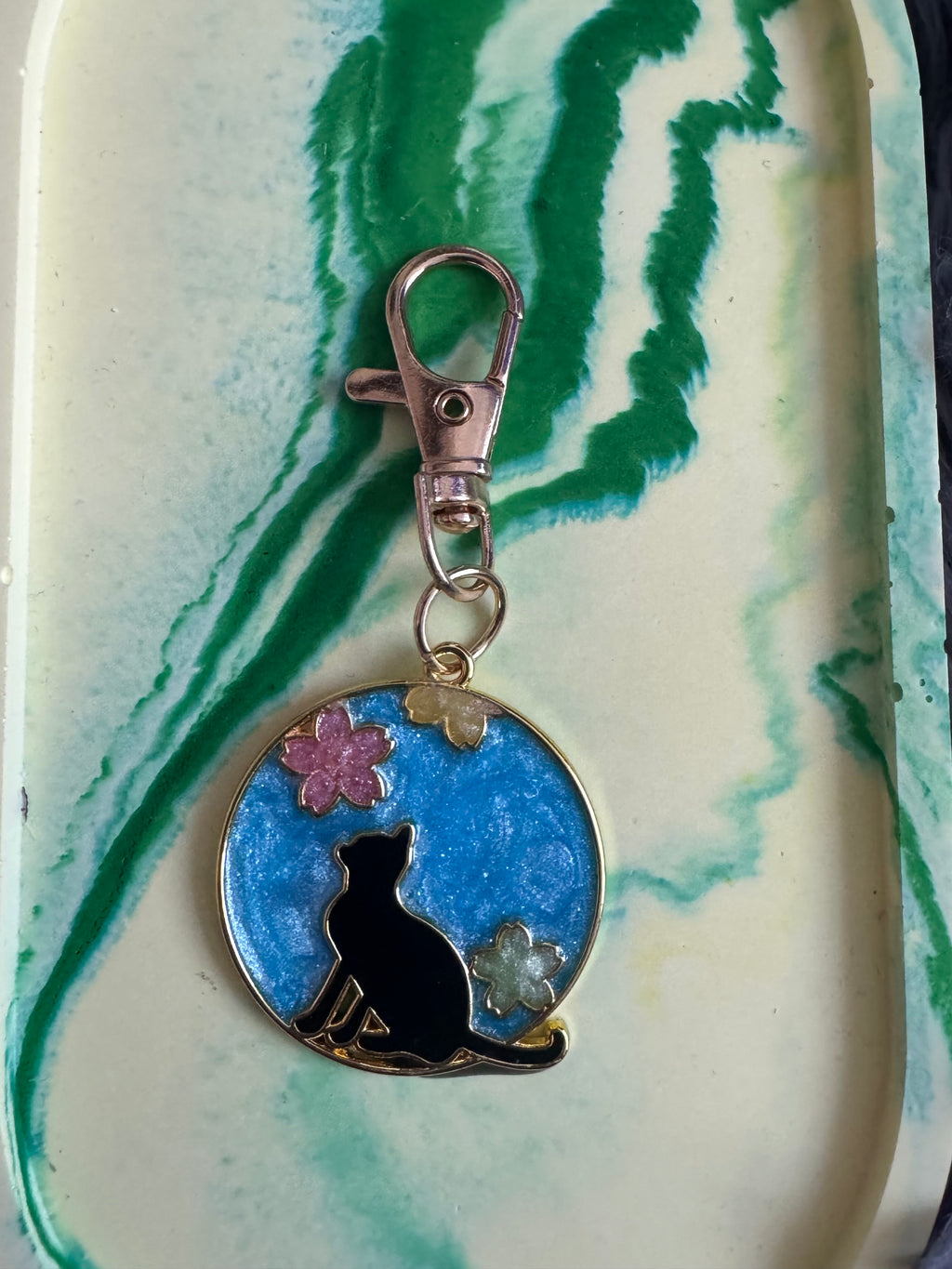 Metal bezel keyrings