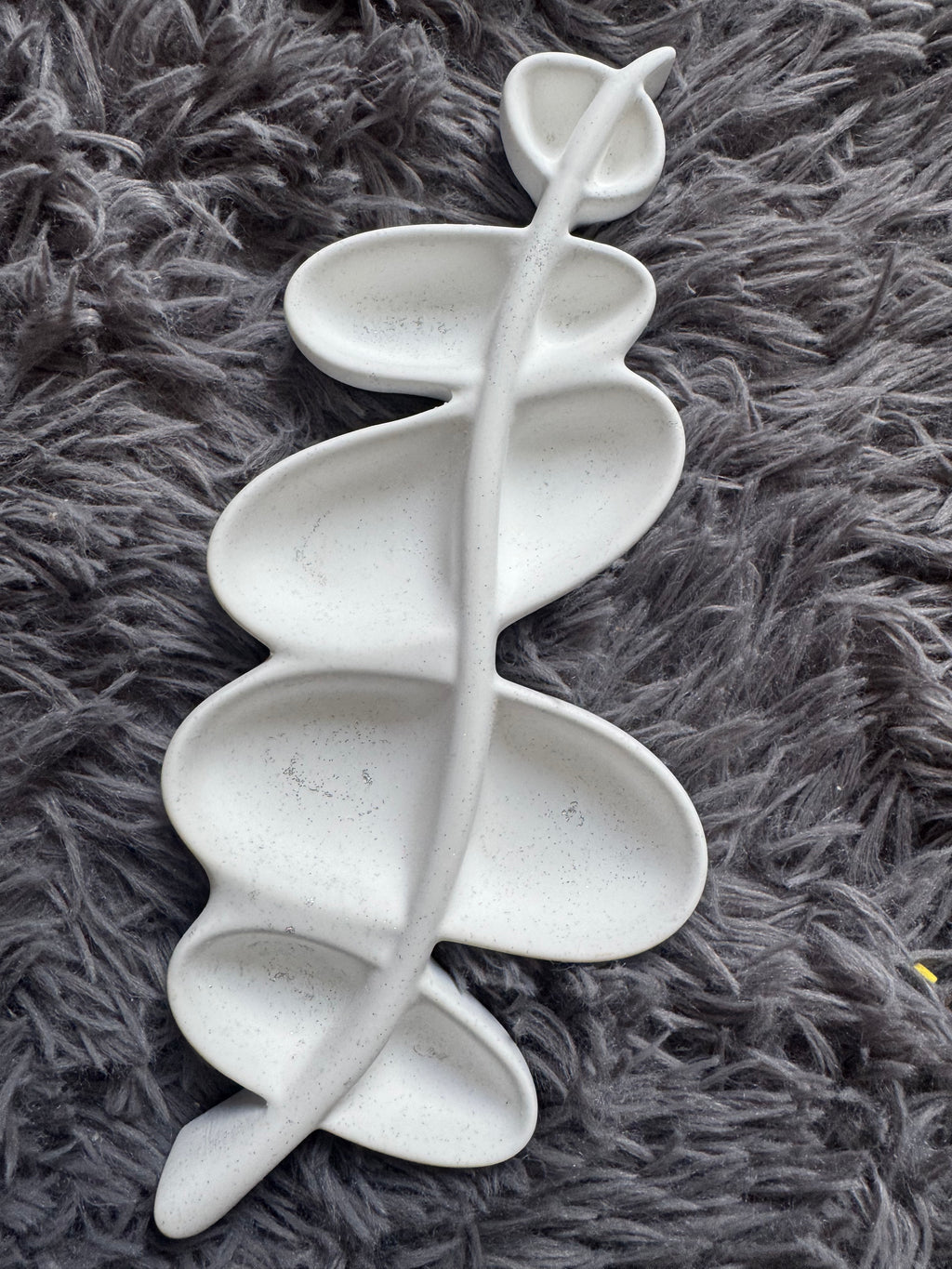 Hand poured eco resin branch trinket tray