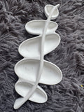 Hand poured eco resin branch trinket tray