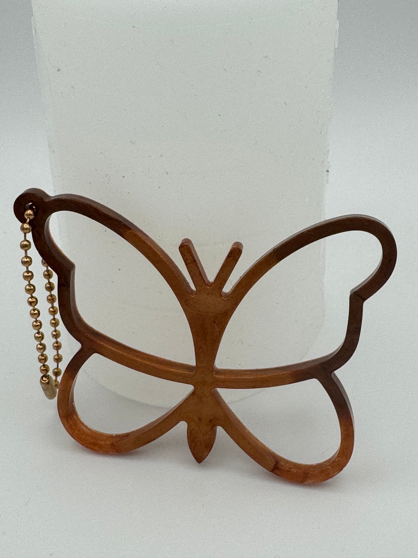 Bronze simple butterfly bag chain
