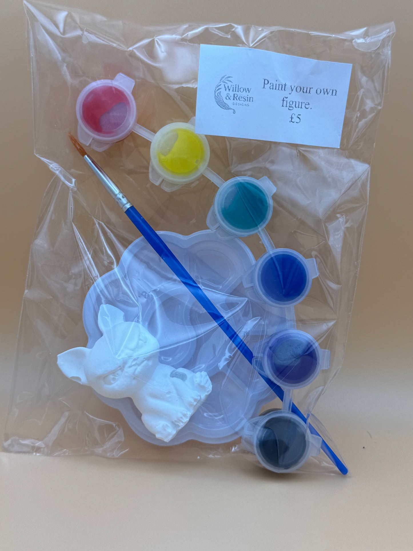 DIY Paint your own figure craft set