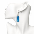 Handmade resin pendant earrings