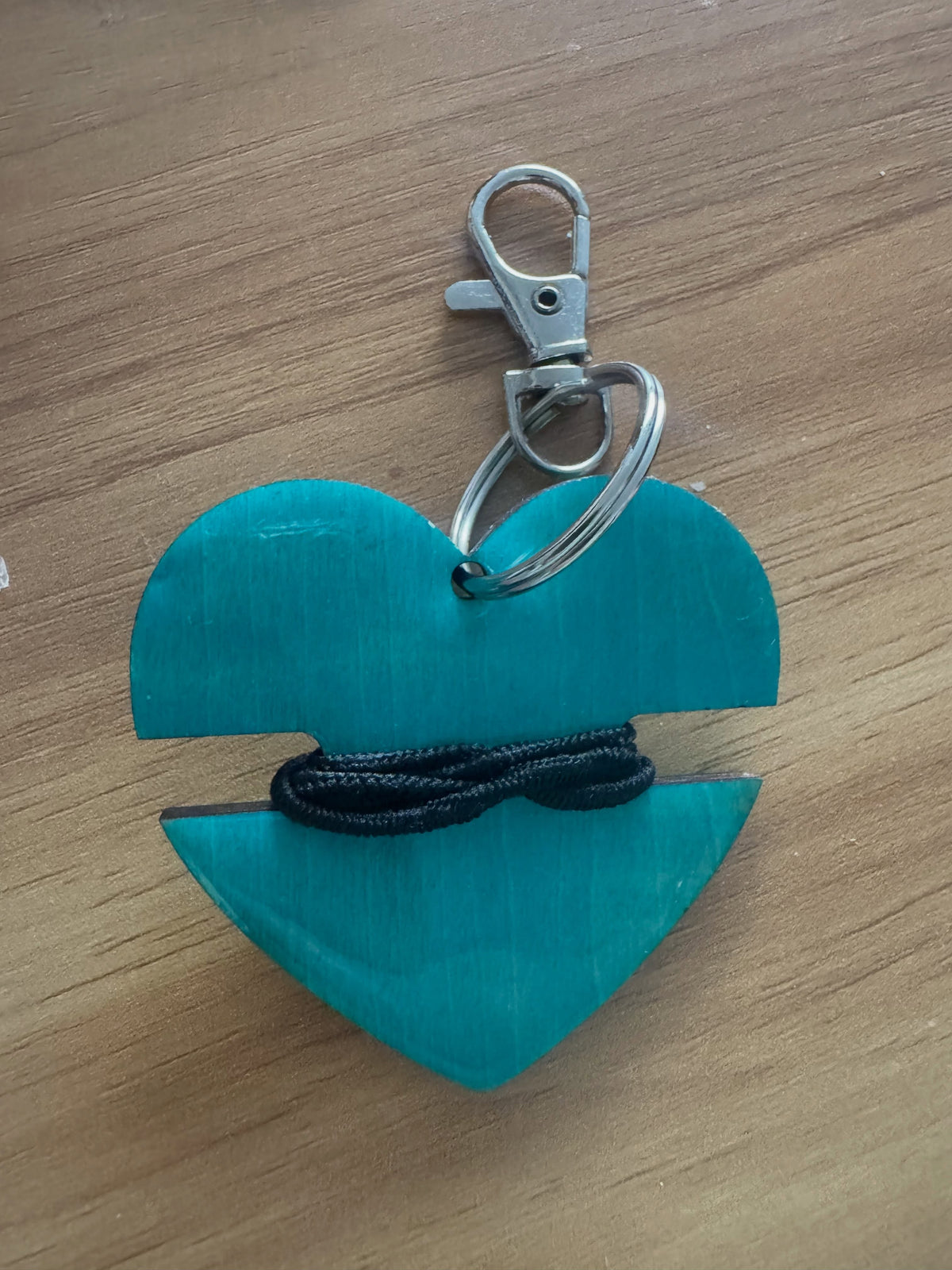 Hair tie holder and keyring