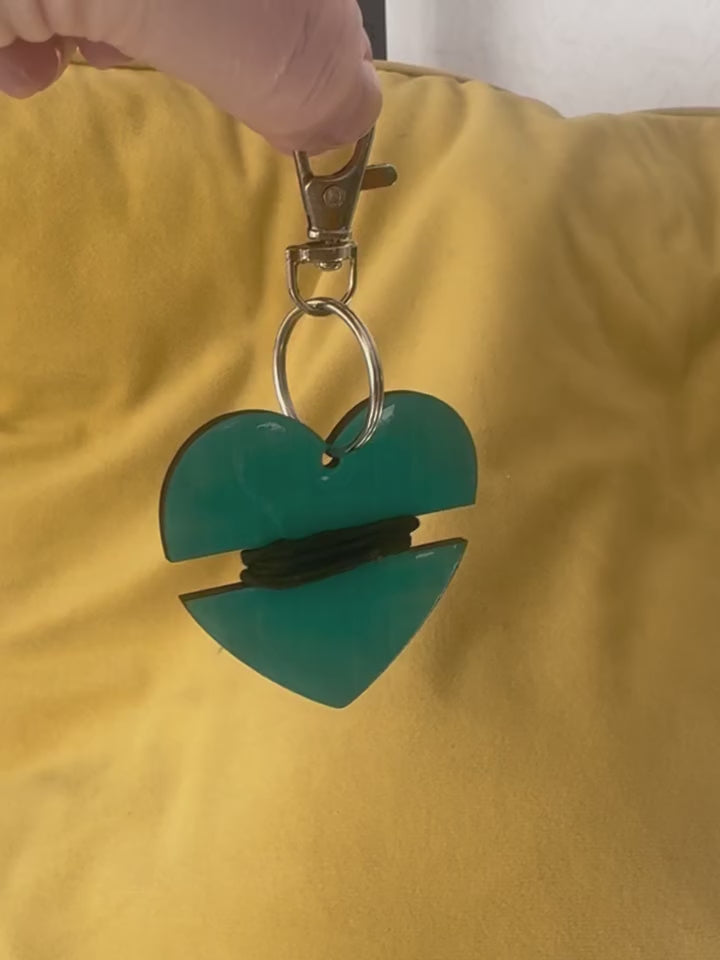 Hair tie holder and keyring